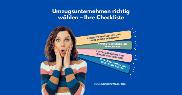 Umzugsunternehmen auswählen: Checkliste & Tipps